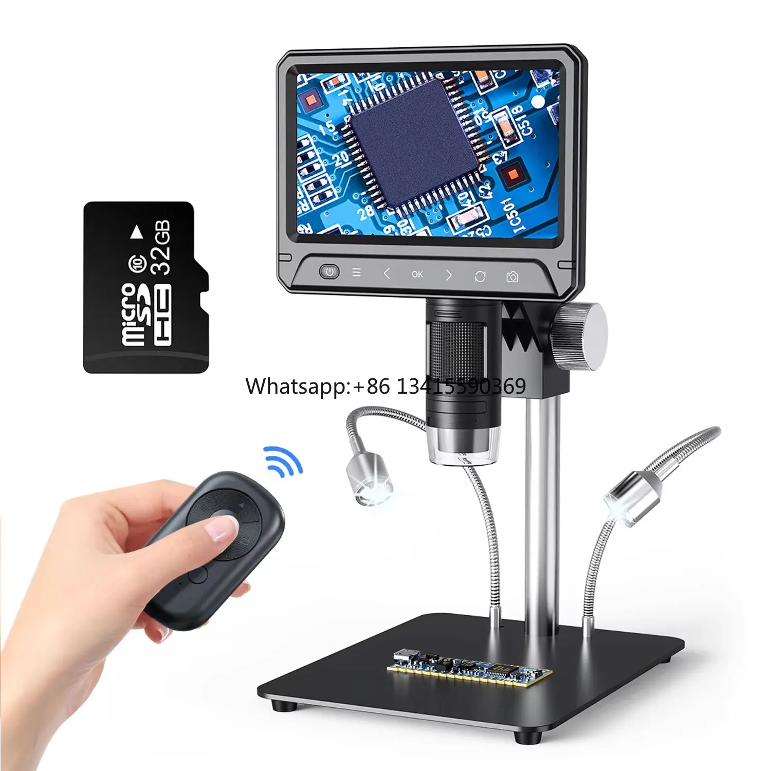 China Made OEM Digital Microscope Monocular 12MP 7Inch LCD Touch Screen 1200X HD Photo Video Microscope for Mobile Repair 2025
China Made OEM Digital Microscope Monocular 12MP 7Inch LCD Touch Screen 1200X HD Photo Video Microscope for Mobile Repair 2025
