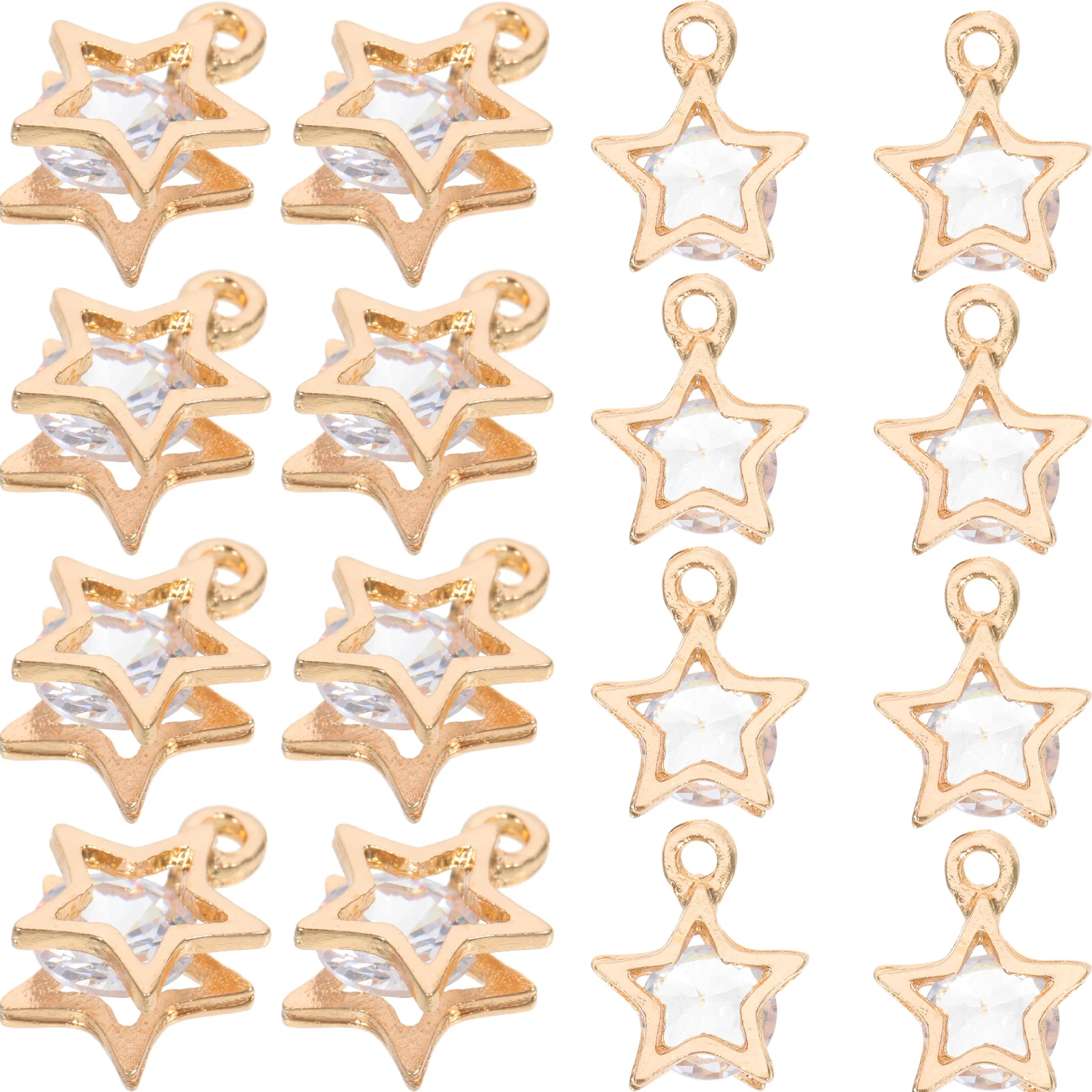 50Pcs Metal Alloy Zirconia Charms Jewelry Making Supplies Hanging Pendants for Necklace Bracelet Earring Creative Design
50Pcs Metal Alloy Zirconia Charms Jewelry Making Supplies Hanging Pendants for Necklace Bracelet Earring Creative Design