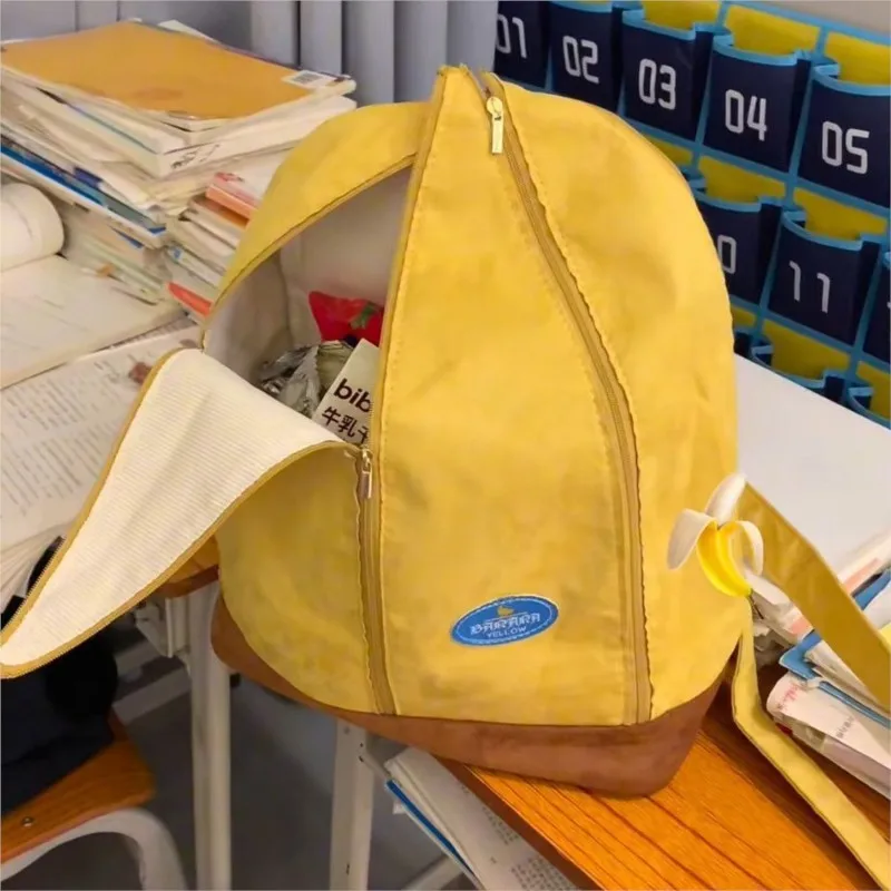 Милый желтый рюкзак-банан для девочек, креативный химерный студенческий рюкзак большой вместимости, школьная сумка, женский повседневный универсальный рюкзак
Милый желтый рюкзак-банан для девочек, креативный химерный студенческий рюкзак большой вместимости, школьная сумка, женский повседневный универсальный рюкзак