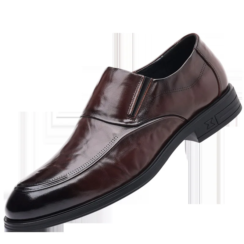 New Casual Leather Shoes Men's Trendy Business Formal Wear Leather Shoes Slip-on Height Increasing Insole Men's Shoes
New Casual Leather Shoes Men's Trendy Business Formal Wear Leather Shoes Slip-on Height Increasing Insole Men's Shoes