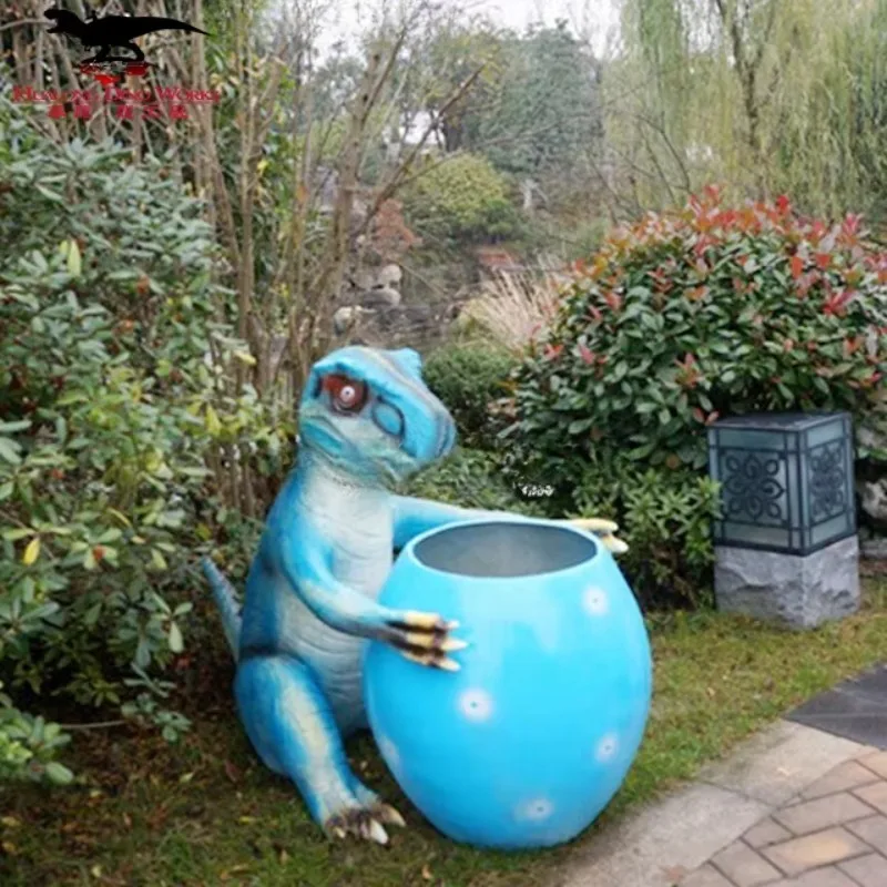 Creative street cans custom fiberglass figurine cartoon dinosaur trash can park decoration trash can can outdoor
Creative street cans custom fiberglass figurine cartoon dinosaur trash can park decoration trash can can outdoor