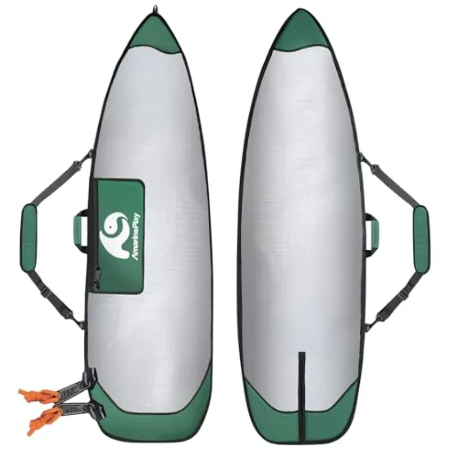 Surfboard Bag for Daily Local Road Trips: Polyester, Black, Padded Shoulder Strap Fin Slot for 6'010'0 Hybrid/Fish/Shortboard P
Surfboard Bag for Daily Local Road Trips: Polyester, Black, Padded Shoulder Strap Fin Slot for 6'010'0 Hybrid/Fish/Shortboard P