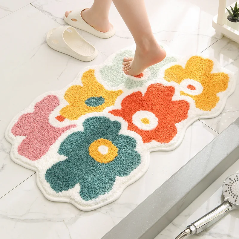 INS Korean Floral Bathmat Soft Bathroom Door Mat Fluffy Rug Bedroom Foot Carpet Safety Pad Aesthetic Home Room Decor Cute Rug
INS Korean Floral Bathmat Soft Bathroom Door Mat Fluffy Rug Bedroom Foot Carpet Safety Pad Aesthetic Home Room Decor Cute Rug