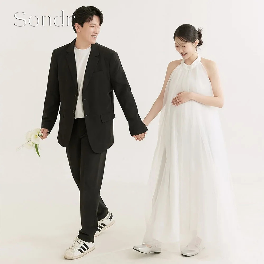 Sondr Customized Halter Sleeveless Korean Wedding Dresses A Line Tulle Photo Shoot Gown Maternity Photos Wedding Anniversary
Sondr Customized Halter Sleeveless Korean Wedding Dresses A Line Tulle Photo Shoot Gown Maternity Photos Wedding Anniversary