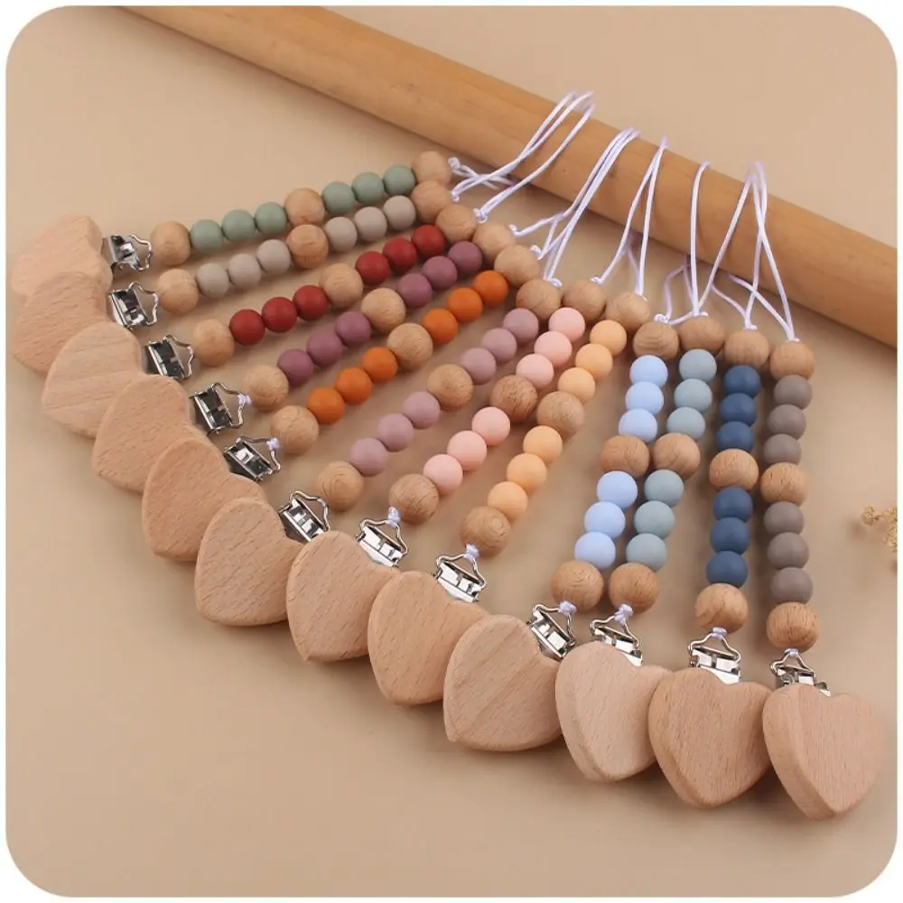 Dummy Clips Pacifier Holder Clips Wood Love Baby Pacifier Chain Soother Holder Nipple Holder Clips Baby Teether Toys Straps
Dummy Clips Pacifier Holder Clips Wood Love Baby Pacifier Chain Soother Holder Nipple Holder Clips Baby Teether Toys Straps