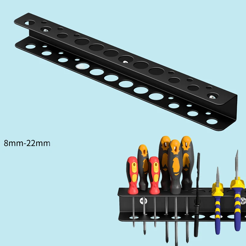 Hardware Tool Rack Heavy Duty Pliers Holder Screwdriver Organizer 18 Hole Wall Mount Metal Tool Accessory Set
Hardware Tool Rack Heavy Duty Pliers Holder Screwdriver Organizer 18 Hole Wall Mount Metal Tool Accessory Set