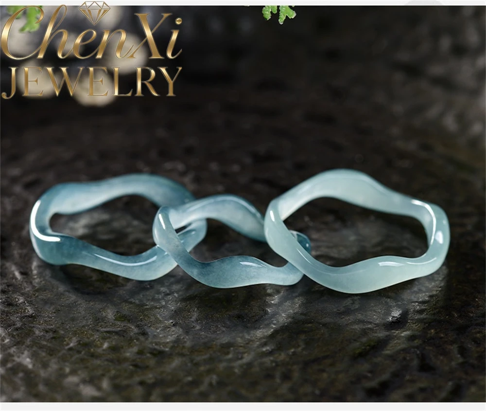 Natural Genuine Jadeite Blue Water Ripple Couple Ring Ice-Grade Jade Finger High-end Popular Exquisite Fashion Tous Jewelry Gift
Natural Genuine Jadeite Blue Water Ripple Couple Ring Ice-Grade Jade Finger High-end Popular Exquisite Fashion Tous Jewelry Gift