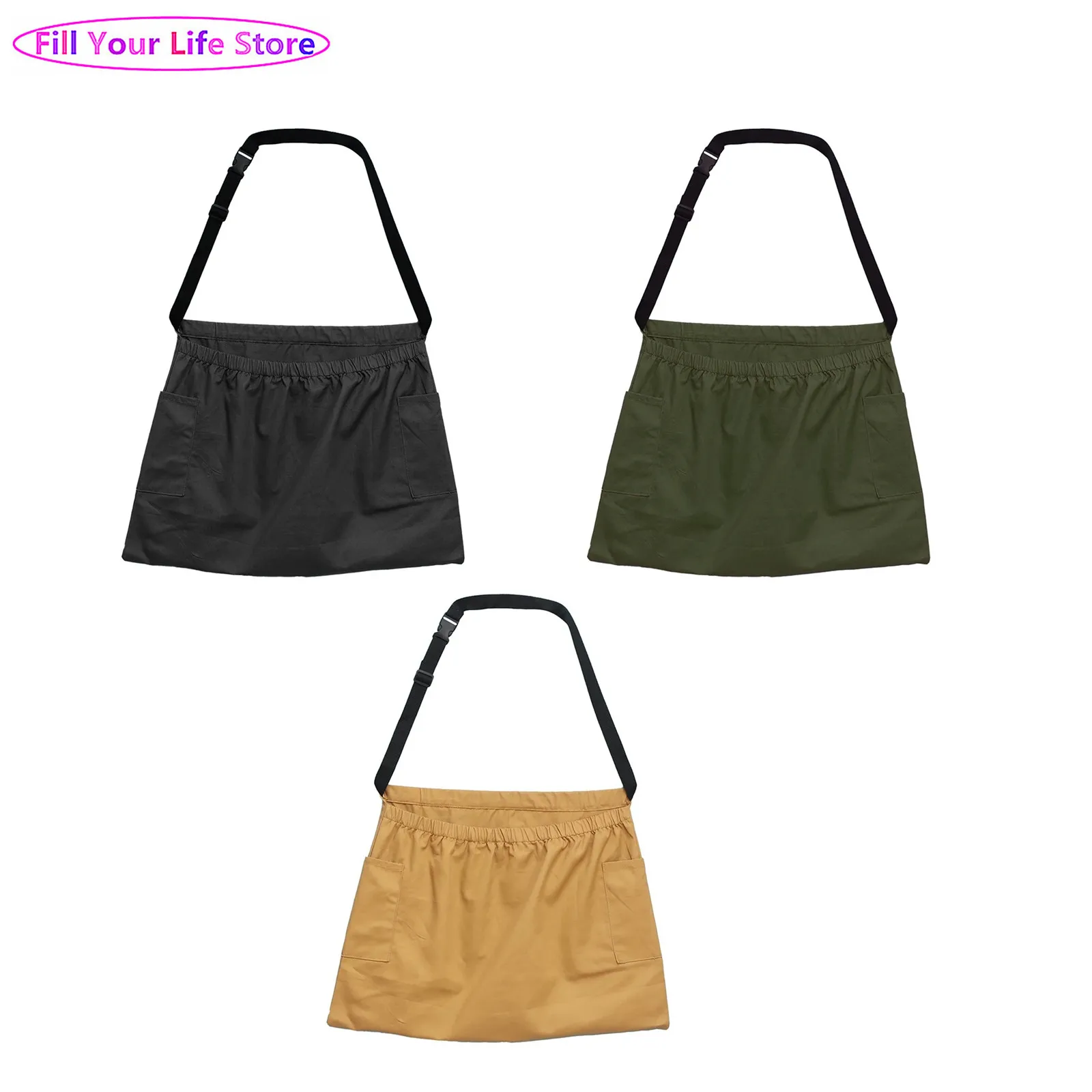 Unisex Adjustable Garden Apron Elastic Gardening Apron Large Capacity Tool Accessory with Pockets for Gardeners
Unisex Adjustable Garden Apron Elastic Gardening Apron Large Capacity Tool Accessory with Pockets for Gardeners