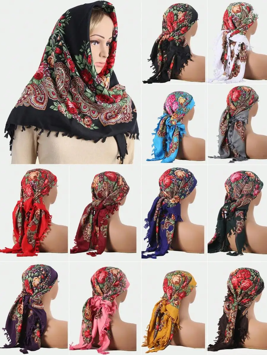 Womens Printed Traditional Turban Shawl Winter Warm Dustproof Face Cover Scarf Daily Headscarf Square Scarf Beach Travel
Womens Printed Traditional Turban Shawl Winter Warm Dustproof Face Cover Scarf Daily Headscarf Square Scarf Beach Travel