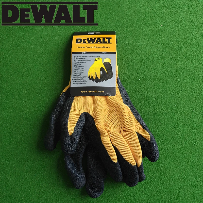 DEWALT Rubber Coated Gripper Gloves Breathable Knit Back Work Gloves with Textured Palm
DEWALT Rubber Coated Gripper Gloves Breathable Knit Back Work Gloves with Textured Palm