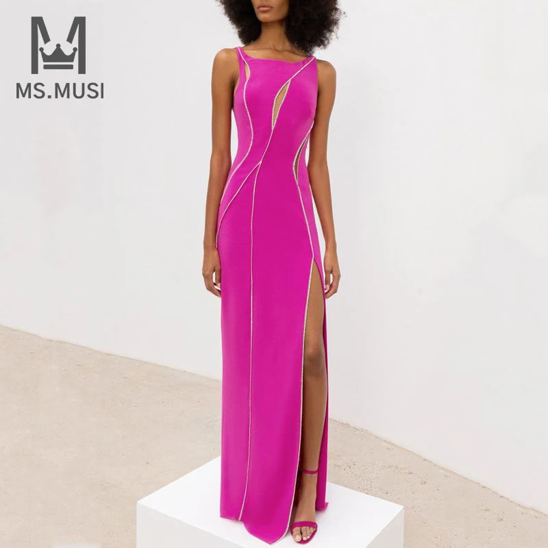 MSMUSI 2023 New Fashion Women Sexy Tank Neck Crystal Hollow Out Bandage Sleeveless Bodycon Party Club Slit Maxi Dress Long Gown
MSMUSI 2023 New Fashion Women Sexy Tank Neck Crystal Hollow Out Bandage Sleeveless Bodycon Party Club Slit Maxi Dress Long Gown