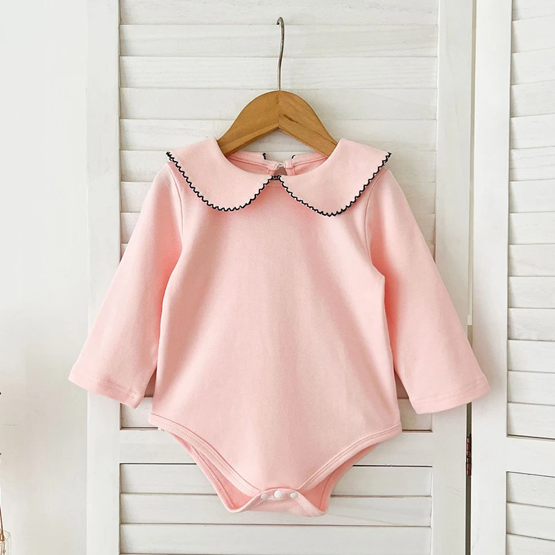 2025 Spring Infant Baby Girls Long Sleeves Solid Color Sweet Jumpsuits Newborn Kids Baby Girls Children Rompers
2025 Spring Infant Baby Girls Long Sleeves Solid Color Sweet Jumpsuits Newborn Kids Baby Girls Children Rompers