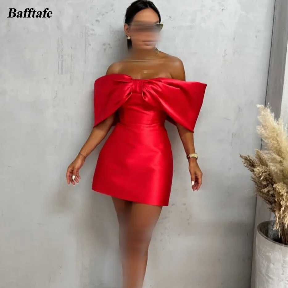 Bafftafe A Line Red Satin Mini Customized Prom Party Dresses Women Bridesmaid Gowns Off The Shoulder Formal Homecoming Dress
Bafftafe A Line Red Satin Mini Customized Prom Party Dresses Women Bridesmaid Gowns Off The Shoulder Formal Homecoming Dress