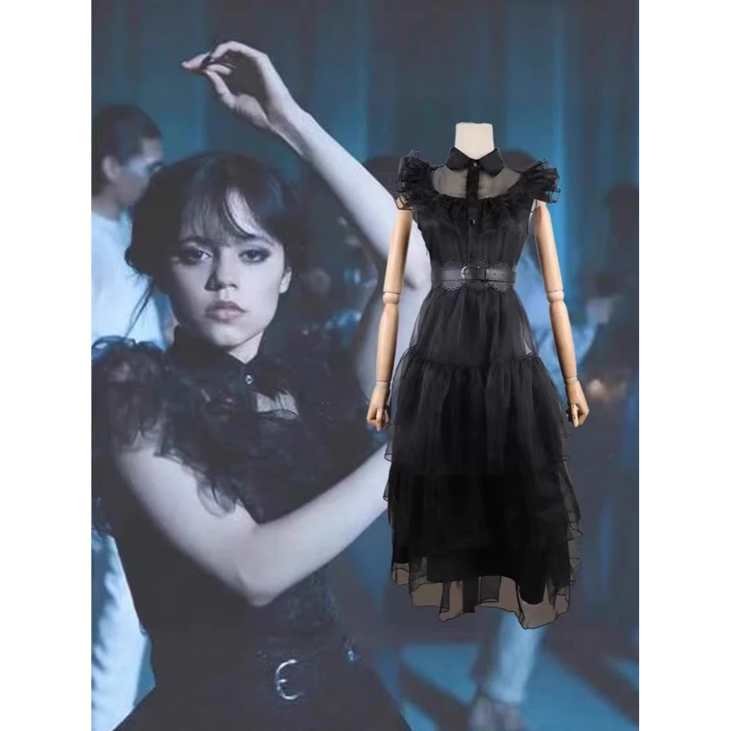2026 New Adams Family Cosplay Dress Black Halloween Wednesday Special Stage Costume Women's Traditional Wear Fashionable Trend
2026 New Adams Family Cosplay Dress Black Halloween Wednesday Special Stage Costume Women's Traditional Wear Fashionable Trend