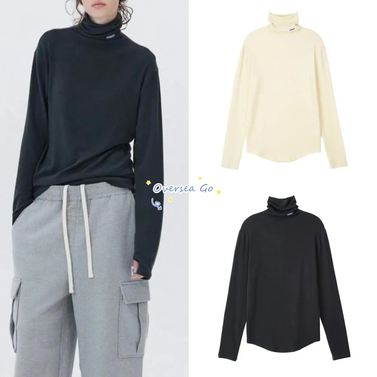 Nohant Pure Color High Collar Long Sleeve T-Shirt Base Shirt for Men And Women Simple Match All Seasons Korean Style Autumn N...
Nohant Pure Color High Collar Long Sleeve T-Shirt Base Shirt for Men And Women Simple Match All Seasons Korean Style Autumn N...