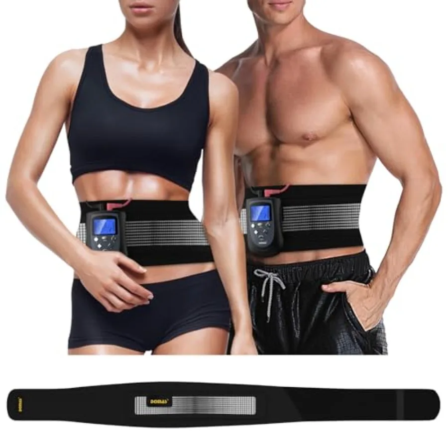 Ab Belt EMS Abs Stimulator Muscle Toner Electronic Abdominal Toning Belt Portable Stomach Workout Training Device for Men and W
Ab Belt EMS Abs Stimulator Muscle Toner Electronic Abdominal Toning Belt Portable Stomach Workout Training Device for Men and W
