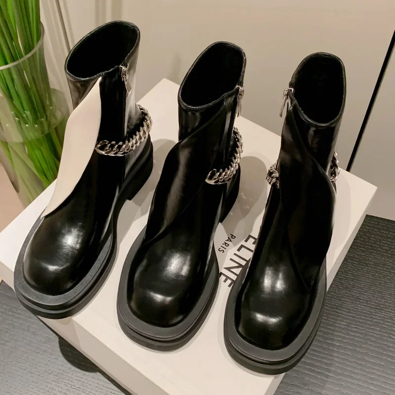 2024 New Autumn and Winter Chelsea Boots Leather Thick-soled Boots Platform Shoes Platform Boots Women Shoes Custom Shoes
2024 New Autumn and Winter Chelsea Boots Leather Thick-soled Boots Platform Shoes Platform Boots Women Shoes Custom Shoes