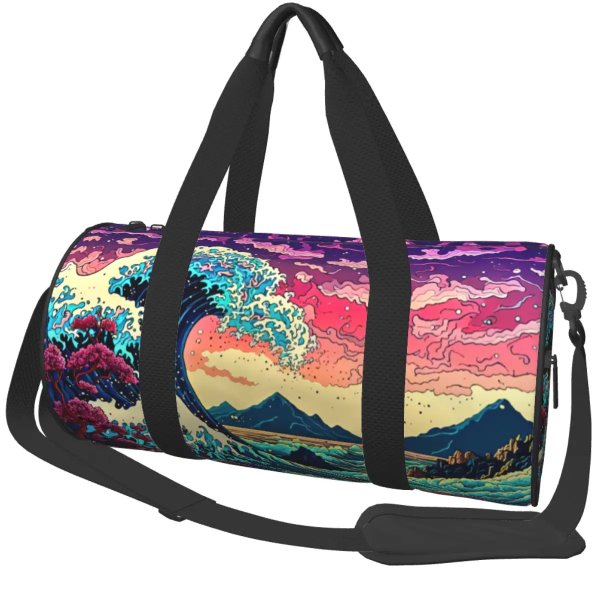 Спортивная сумка The Great Wave Of Kanagawa Спортивная сумка Аксессуары для спортзала Мужская портативная дизайнерская сумка Красочная дорожная тренировочная сумка для фитнеса
Спортивная сумка The Great Wave Of Kanagawa Спортивная сумка Аксессуары для спортзала Мужская портативная дизайнерская сумка Красочная дорожная тренировочная сумка для фитнеса