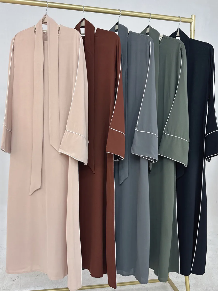 Vestidos Muslim Women Dubai Türkiye Abayas Long dress Solid Modest Ramadan Robe Kaftan Femme Evening Maxi Dress Islamic Clothing
Vestidos Muslim Women Dubai Türkiye Abayas Long dress Solid Modest Ramadan Robe Kaftan Femme Evening Maxi Dress Islamic Clothing