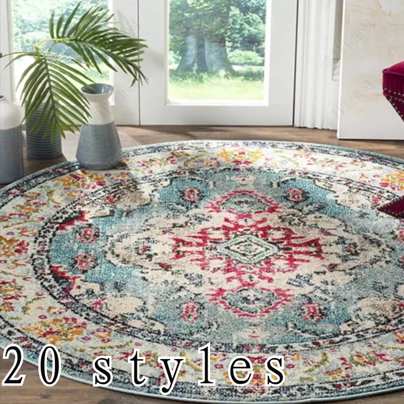 Round Vintage Persian Luxury Carpet Living Room Bedroom Decoration Rugs Comfortable Carpets Washable Lounge Rug Non-slip Mat
Round Vintage Persian Luxury Carpet Living Room Bedroom Decoration Rugs Comfortable Carpets Washable Lounge Rug Non-slip Mat