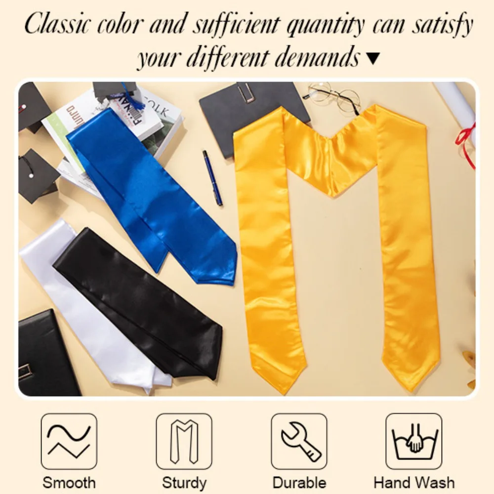 Graduation Season Ribbon Etiquette Shoulder Strap Solid Color Graduation Honorary Silk Shawl Happy Graduation Party Supplies
Graduation Season Ribbon Etiquette Shoulder Strap Solid Color Graduation Honorary Silk Shawl Happy Graduation Party Supplies