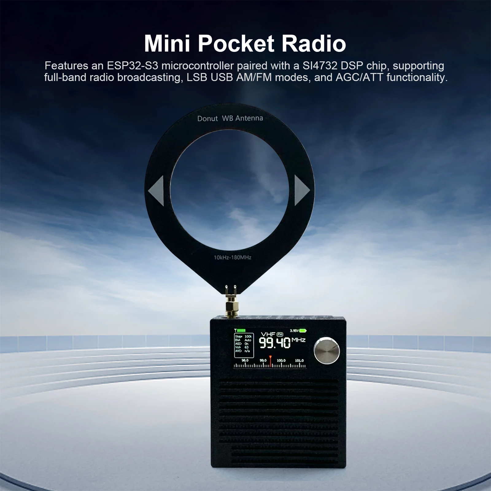Rechargeable AM FM Radio 3000Mah Battery Earphone Amplifier Circuit with Antenna for Walking Jogging Training
Rechargeable AM FM Radio 3000Mah Battery Earphone Amplifier Circuit with Antenna for Walking Jogging Training