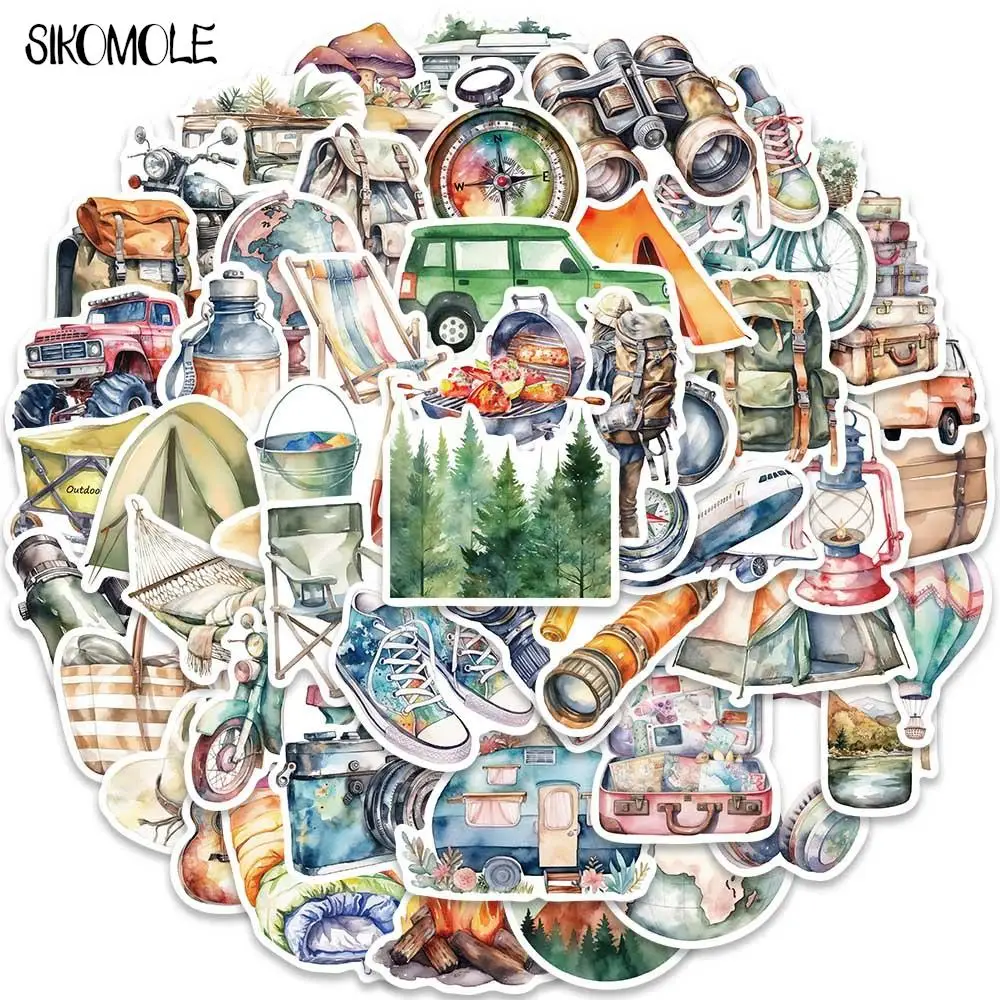 10/30/50PCS Cartoon Watercolor Outdoor Travel And Camping Stickers DIY Travel Luggage Fridge Laptop Graffiti Sticker Kid Decals
10/30/50PCS Cartoon Watercolor Outdoor Travel And Camping Stickers DIY Travel Luggage Fridge Laptop Graffiti Sticker Kid Decals