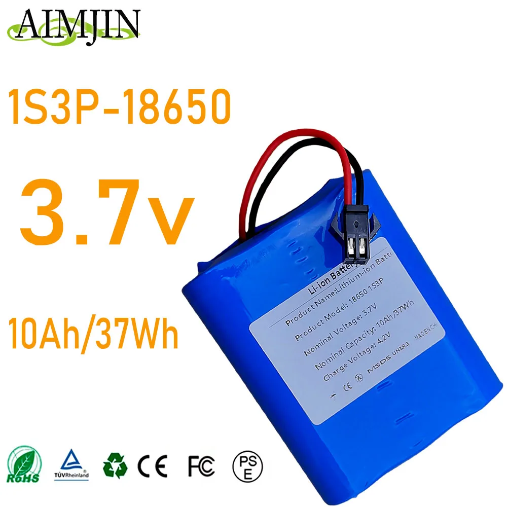 100% Original SM plug INR18650 10000mAh/10AH 20A battery 1S3P 3.7V screwdriver battery 18650 battery pack
100% Original SM plug INR18650 10000mAh/10AH 20A battery 1S3P 3.7V screwdriver battery 18650 battery pack