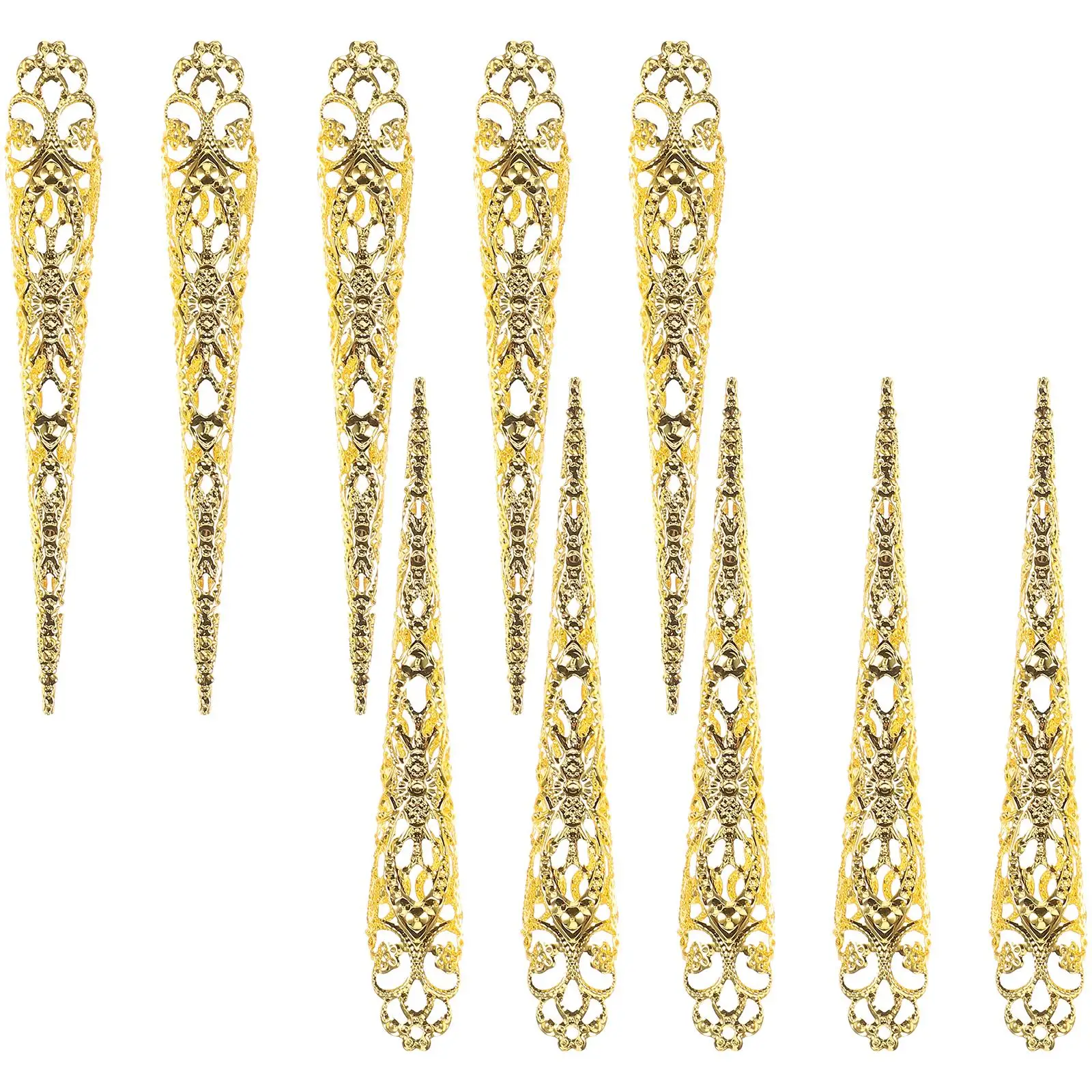10 Pcs Long Nails Hollow Rings for Women Golden Costume Party Finger Nail Accessories Fake Jewelry
10 Pcs Long Nails Hollow Rings for Women Golden Costume Party Finger Nail Accessories Fake Jewelry