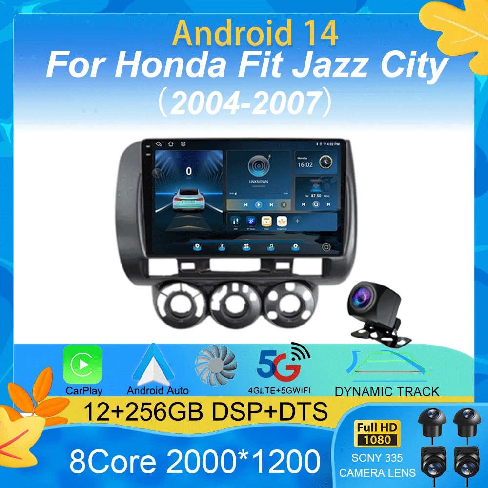 Android 14 Автомобильный радиоприемник Carplay с экраном 2K, мультимедийный плеер для Honda Fit Jazz City 2004-2007, авторадио, стерео 2din, головное устройство
Android 14 Автомобильный радиоприемник Carplay с экраном 2K, мультимедийный плеер для Honda Fit Jazz City 2004-2007, авторадио, стерео 2din, головное устройство