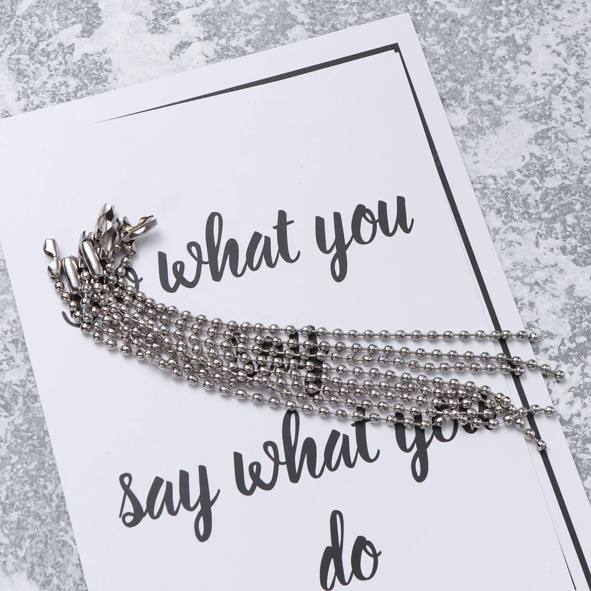 20 Pcs 24mm Metal Chain Ball for Tag Silver Tone Connector Clasp Chains Nickel Plated with
20 Pcs 24mm Metal Chain Ball for Tag Silver Tone Connector Clasp Chains Nickel Plated with