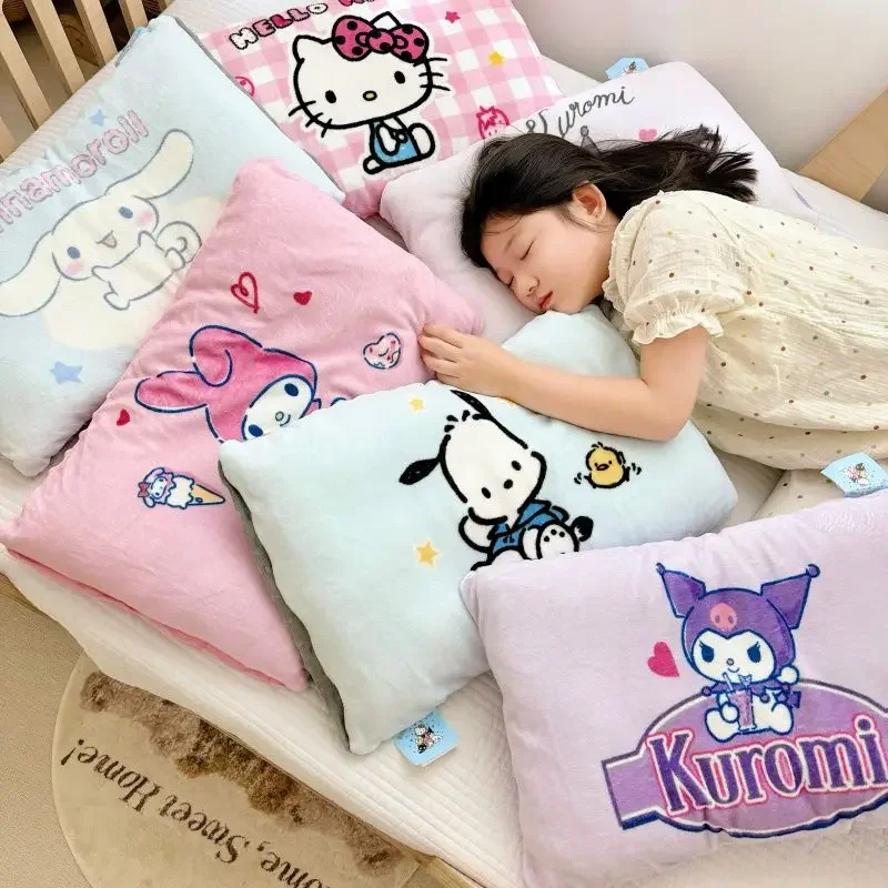 Sanrio Cartoon Hello Kitty Cinnamoroll Kuromi My Melody Autumn and Winter Plush Double-sided Pillowcase Children's Bedding Gift
Sanrio Cartoon Hello Kitty Cinnamoroll Kuromi My Melody Autumn and Winter Plush Double-sided Pillowcase Children's Bedding Gift