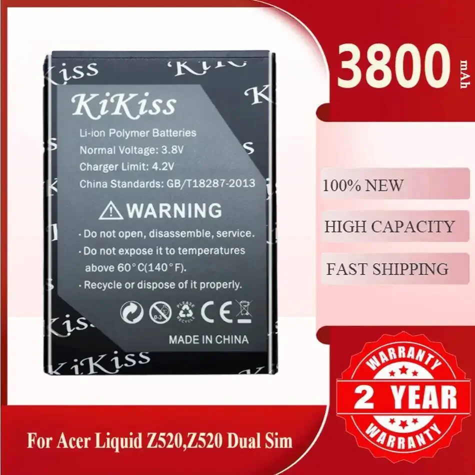 Аккумулятор Kikiss 3800 мАч BAT-A12 для Acer Liquid Z520, Z520 Dual SIM (P/N BAT-A12 (1ICP4/51/65) KT.00104.002) BAT A12
Аккумулятор Kikiss 3800 мАч BAT-A12 для Acer Liquid Z520, Z520 Dual SIM (P/N BAT-A12 (1ICP4/51/65) KT.00104.002) BAT A12