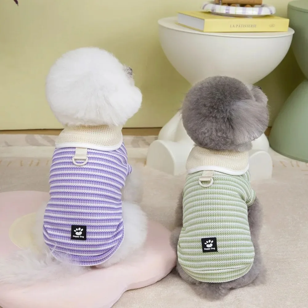 Two Legs Vest Lapel Puppy Striped Pullover Polyester Casual Dog Short Sleeve Thin Breathable Cat Sweatshirt Daily Use
Two Legs Vest Lapel Puppy Striped Pullover Polyester Casual Dog Short Sleeve Thin Breathable Cat Sweatshirt Daily Use