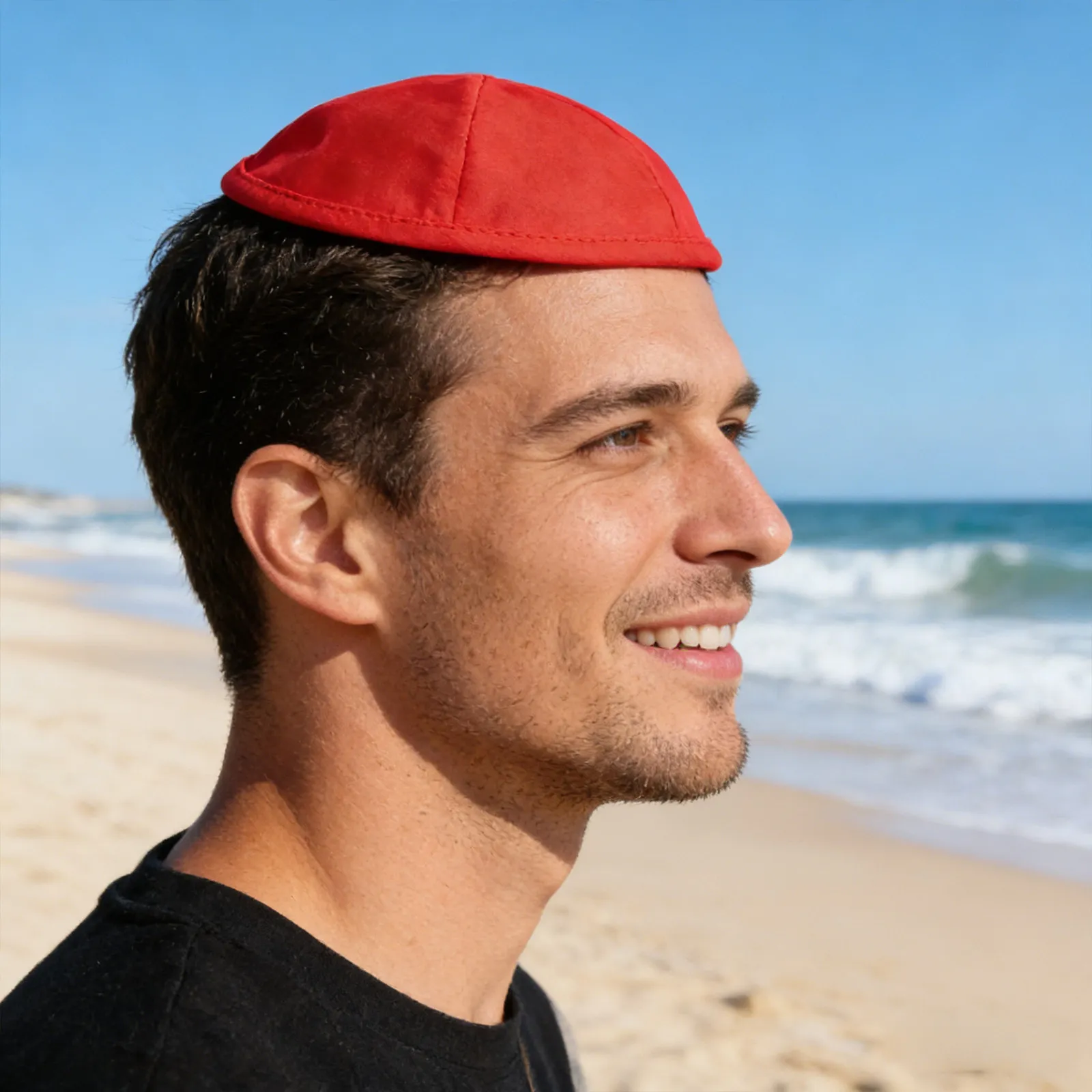 Classic Black Jewish Prayer Cap Kippah for Men Synagogue Service Religious Ceremony Headwear Lightweight Breathable Design
Classic Black Jewish Prayer Cap Kippah for Men Synagogue Service Religious Ceremony Headwear Lightweight Breathable Design