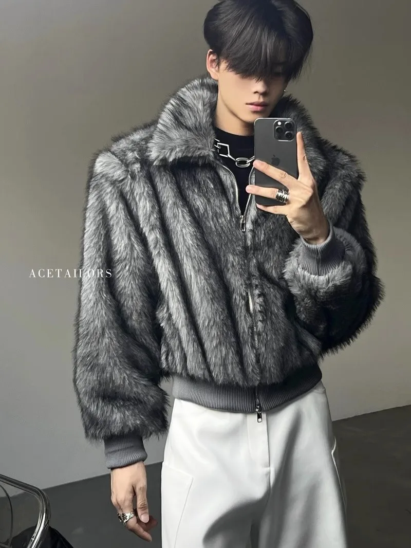 Mauroicardi осень зима прохладный красивый короткий толстый теплый волосатый шуба из искусственного меха мужской на молнии с отложным воротником роскошная дизайнерская верхняя одежда мужская шикарная пушистая куртка
Mauroicardi осень зима прохладный красивый короткий толстый теплый волосатый шуба из искусственного меха мужской на молнии с отложным воротником роскошная дизайнерская верхняя одежда мужская шикарная пушистая куртка