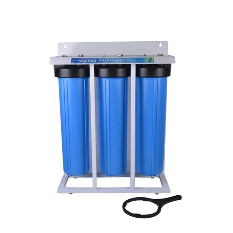 3 Stage 20" Big Blue Bracket Plastic Pp Water Filter Housing With Cartridge
3 Stage 20" Big Blue Bracket Plastic Pp Water Filter Housing With Cartridge