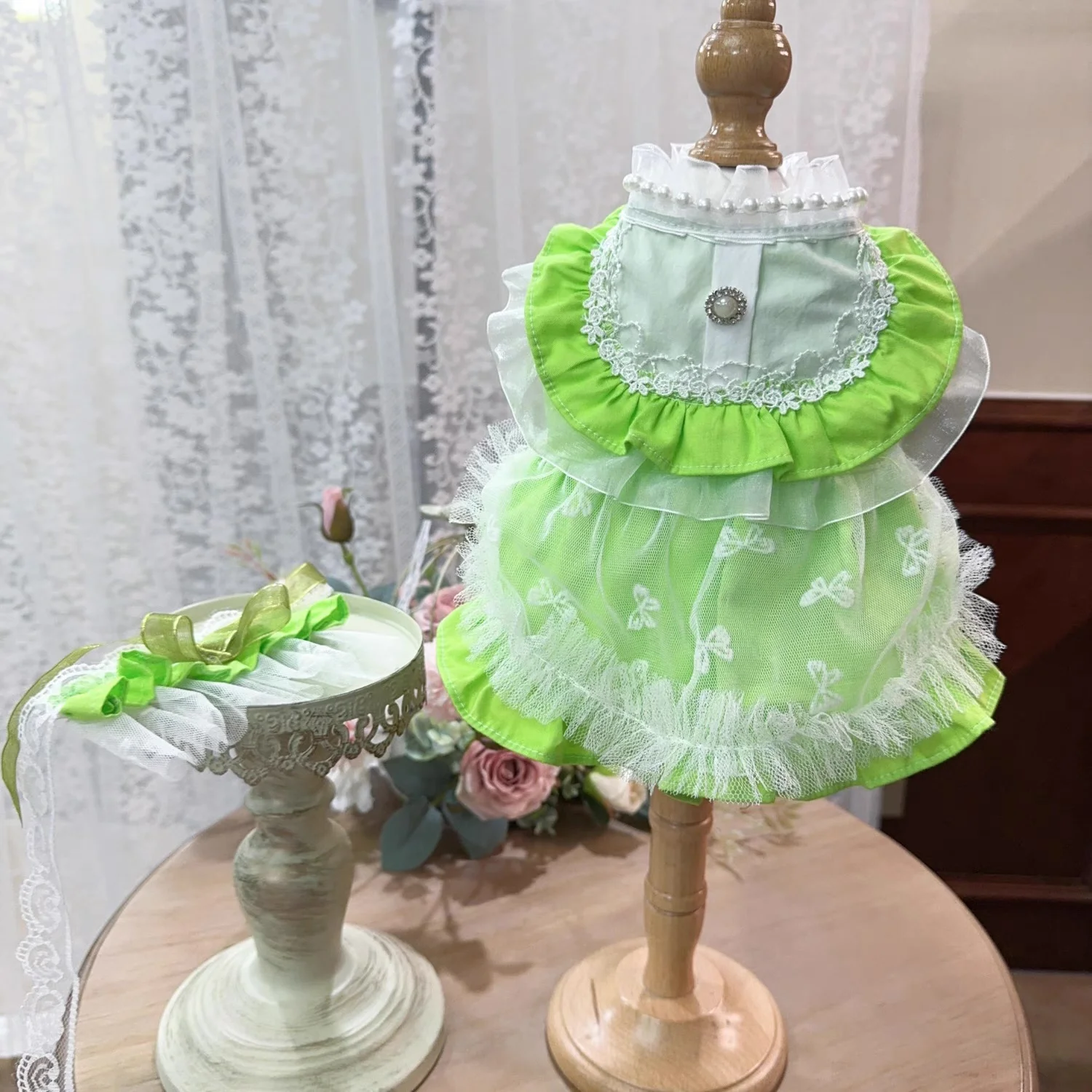 2024 Puppy Dog's Green Clothing Korean Cotton Flower Butterfly Print Princess Dress For Small Medium Dog Chihuahua Pet Clothes
2024 Puppy Dog's Green Clothing Korean Cotton Flower Butterfly Print Princess Dress For Small Medium Dog Chihuahua Pet Clothes