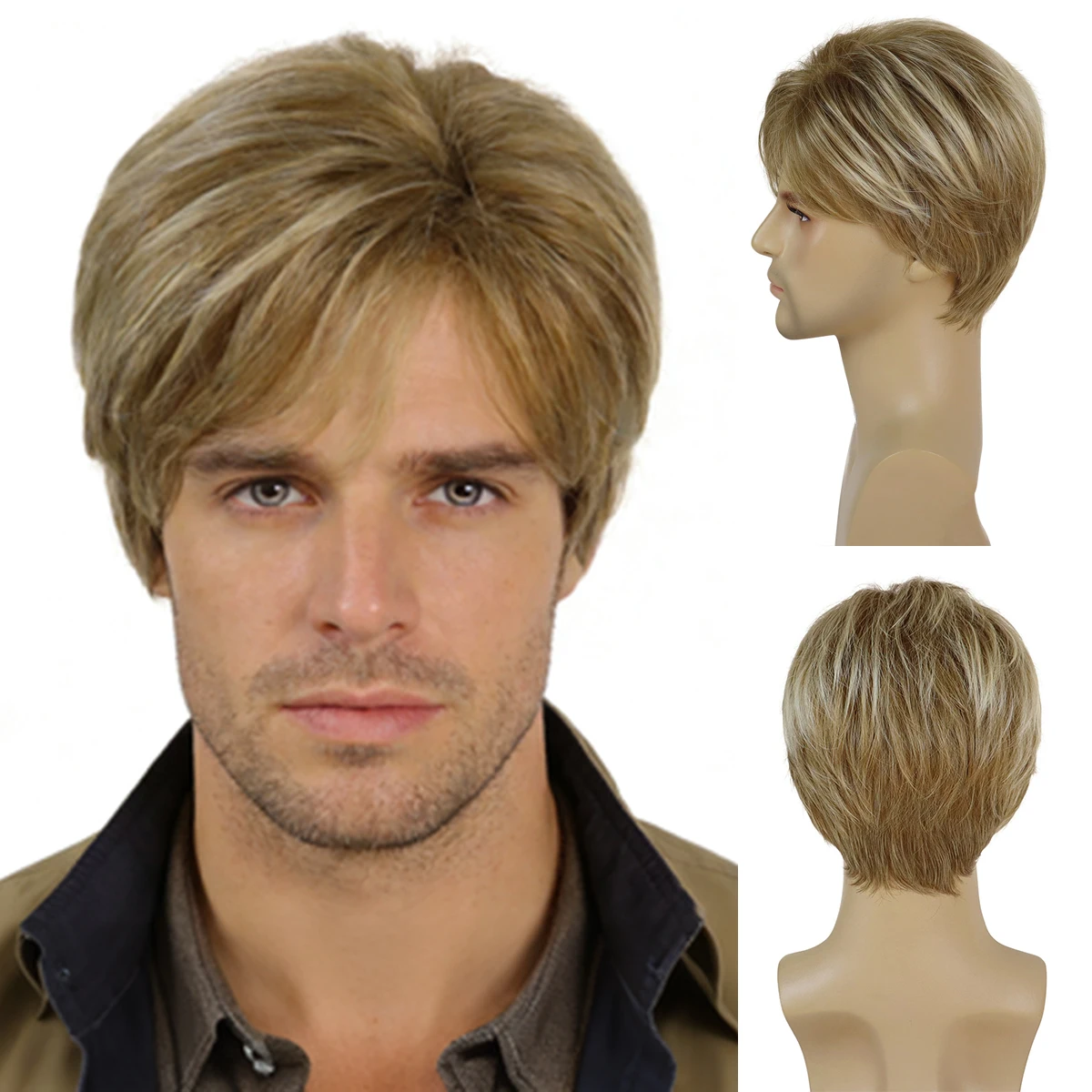 GNIMEGIL синтетический парик для мужчин, короткая прямая стрижка, красивый парик блондинки с челкой, повседневные вечерние дышащие мужские парики для отца
GNIMEGIL синтетический парик для мужчин, короткая прямая стрижка, красивый парик блондинки с челкой, повседневные вечерние дышащие мужские парики для отца