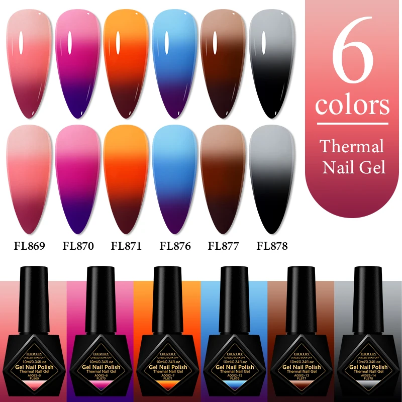 Набор термогель-лаков для ногтей, 6 шт., 3 слоя, меняющий цвет, гель, полуперманентный, замачиваемый, УФ-гель-лак, принадлежности для ногтей
Набор термогель-лаков для ногтей, 6 шт., 3 слоя, меняющий цвет, гель, полуперманентный, замачиваемый, УФ-гель-лак, принадлежности для ногтей