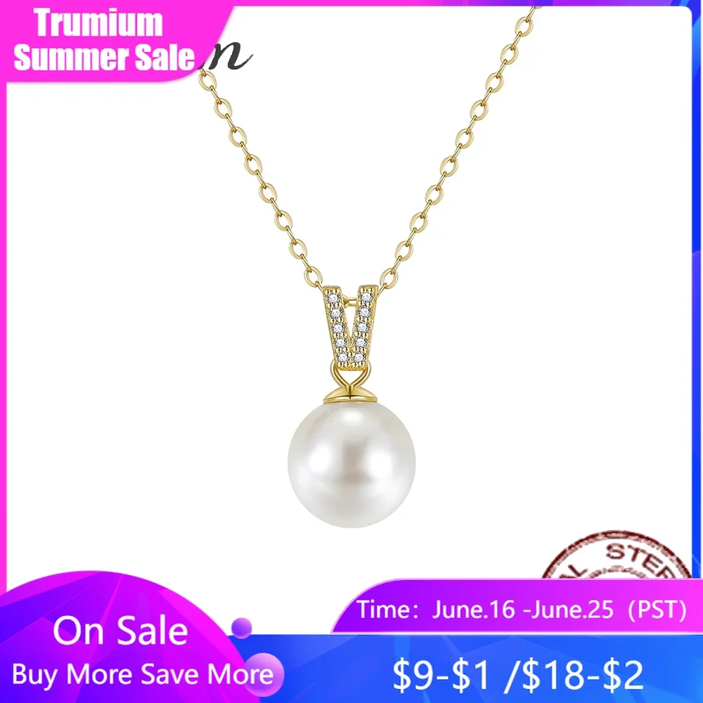Trumium Fashion 8/10mm White Zircon Pearl Chain Pendant Necklace for Women Wedding Party Choker Jewelry Birthday Gift
Trumium Fashion 8/10mm White Zircon Pearl Chain Pendant Necklace for Women Wedding Party Choker Jewelry Birthday Gift