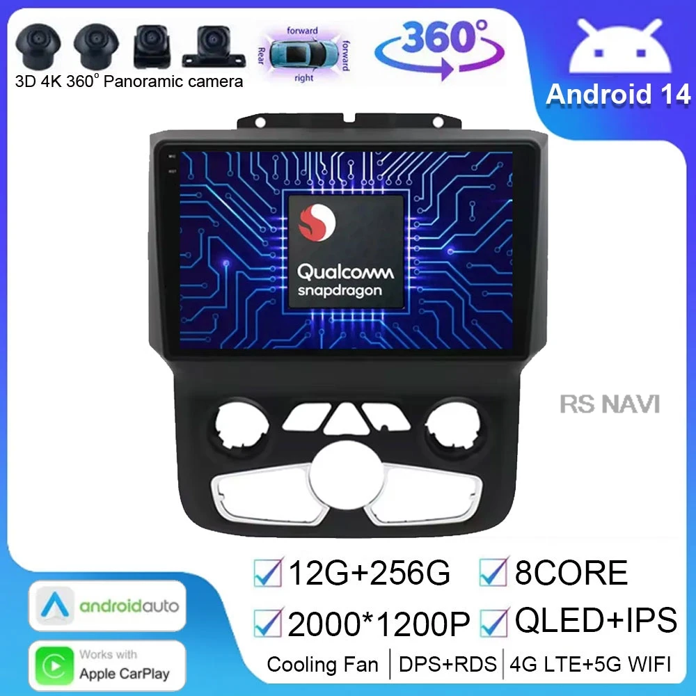 Android 14 For Dodge RAM 1500 2500 2013-2019 Car Radio Navigation GPS Multimedia Video Player No 2din 5G Wifi Stereo DSP Auto BT
Android 14 For Dodge RAM 1500 2500 2013-2019 Car Radio Navigation GPS Multimedia Video Player No 2din 5G Wifi Stereo DSP Auto BT