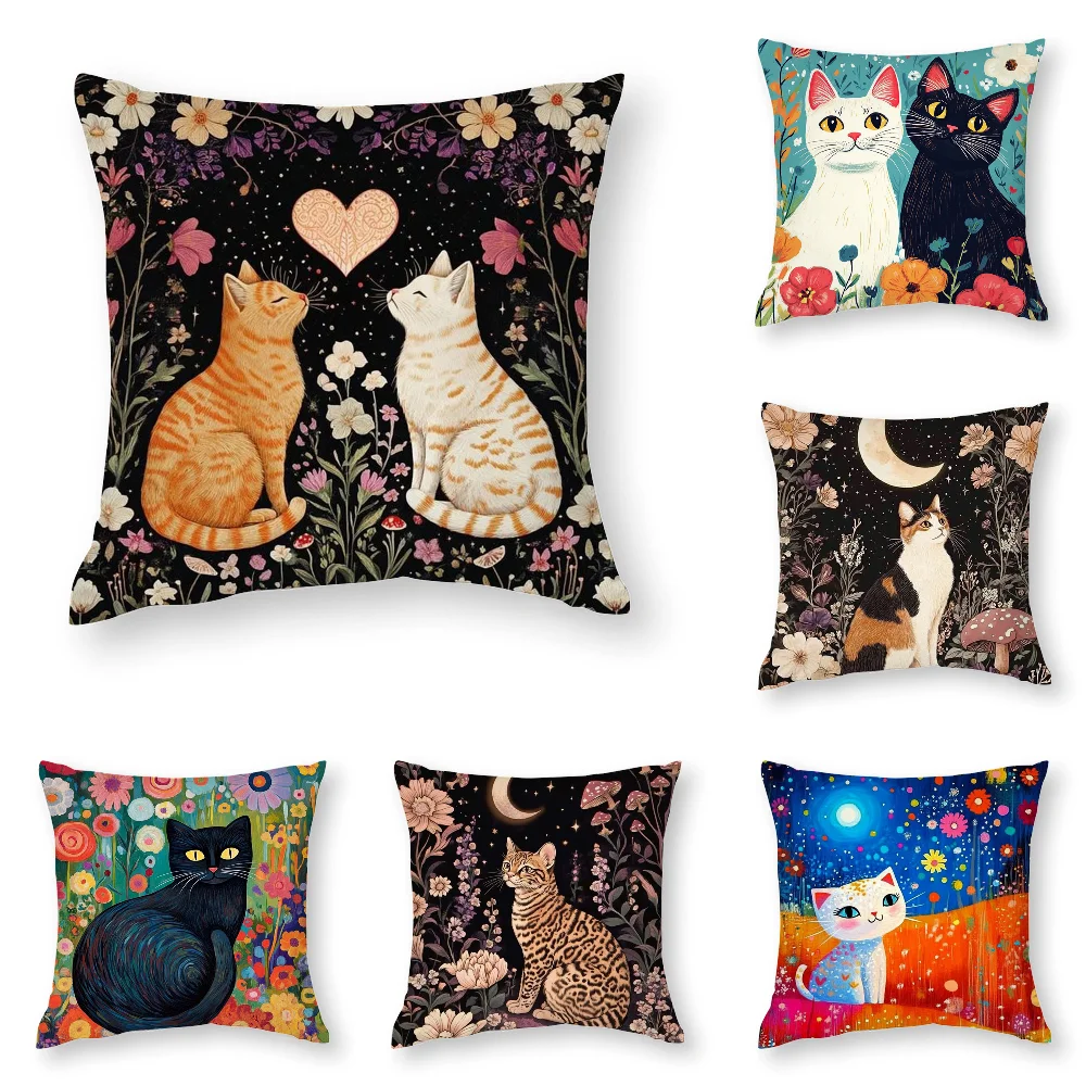 Whimsical Cat Design Pillow Case 3D Print Polyester Fiber 40*40 cm Home Sofa Throw Pillow Cover Decoration Festival Gift
Whimsical Cat Design Pillow Case 3D Print Polyester Fiber 40*40 cm Home Sofa Throw Pillow Cover Decoration Festival Gift