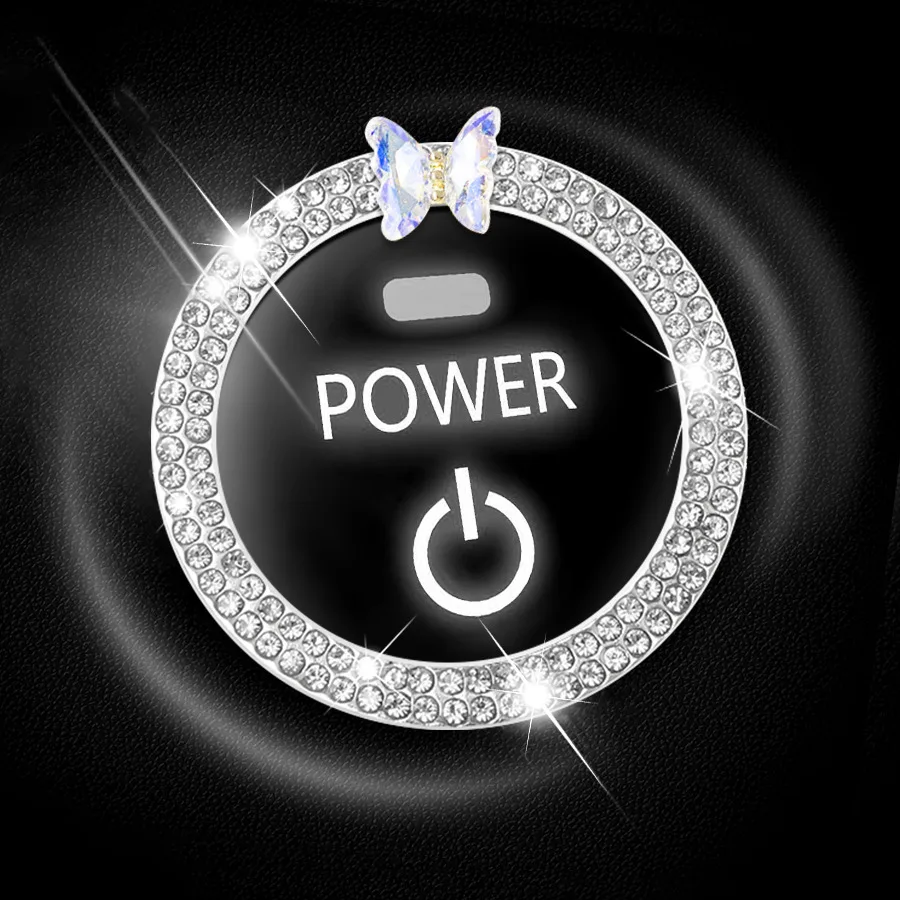 Bow Car Accessories,Bow Tie Engine Start Button Ring,Bling Girly Silver Rhinestone Ring Start Stop Button Car Decor for Women
Bow Car Accessories,Bow Tie Engine Start Button Ring,Bling Girly Silver Rhinestone Ring Start Stop Button Car Decor for Women