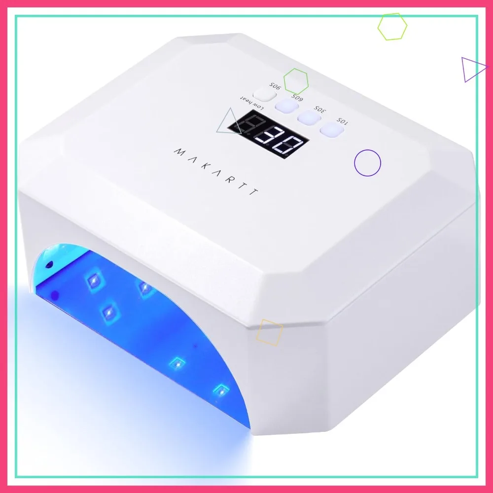 36W UV LED Nail Lamp Rechargeable Cordless Fast Curing for Gel Polish with 4 Timers & Auto Sensor Home Salon Use
36W UV LED Nail Lamp Rechargeable Cordless Fast Curing for Gel Polish with 4 Timers & Auto Sensor Home Salon Use