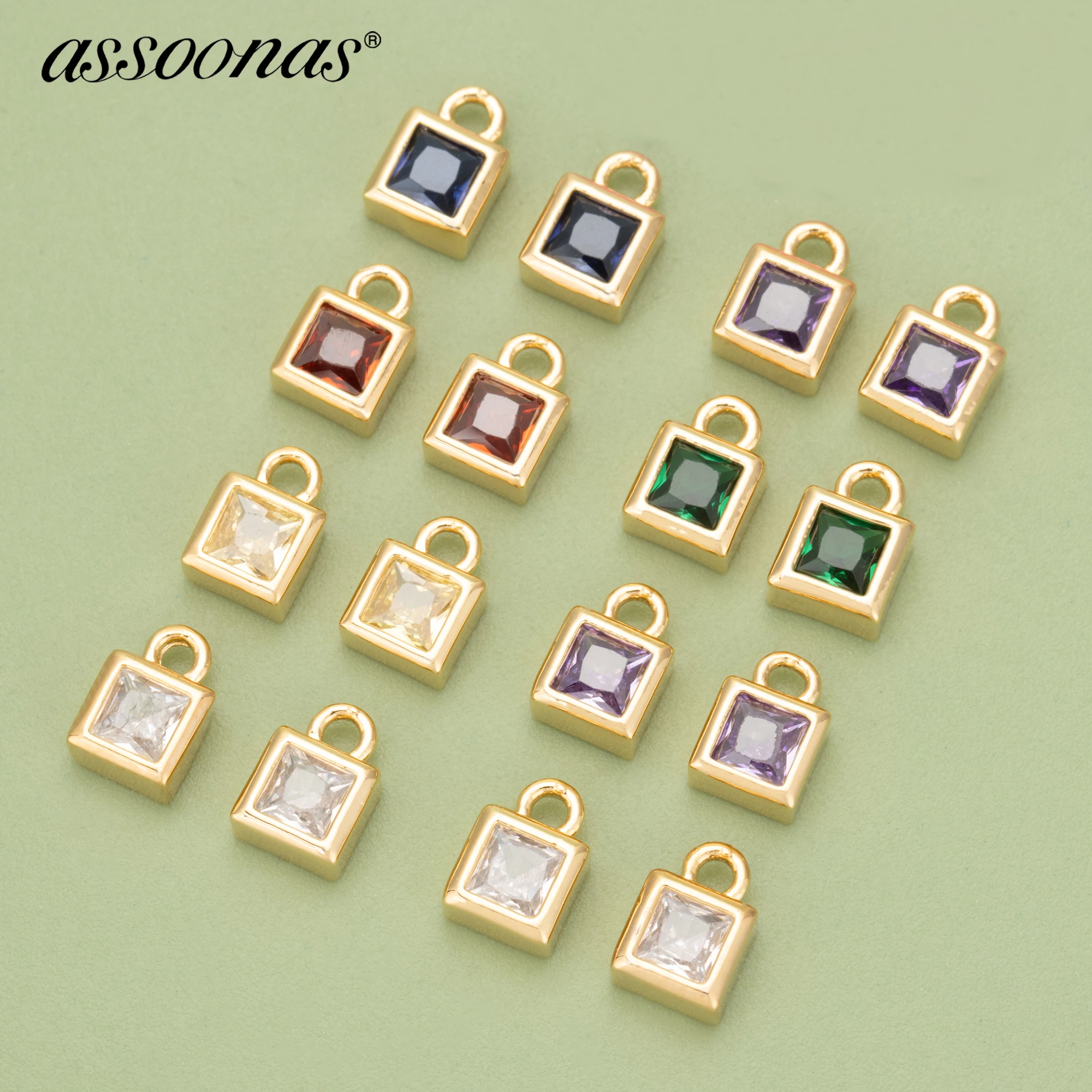 (MC45) 10pcs 4.4x4.4MM High Quality 18K Gold Plated Copper and Zircons Square Charms Pendants Diy Jewelry Findings Accessories
(MC45) 10pcs 4.4x4.4MM High Quality 18K Gold Plated Copper and Zircons Square Charms Pendants Diy Jewelry Findings Accessories