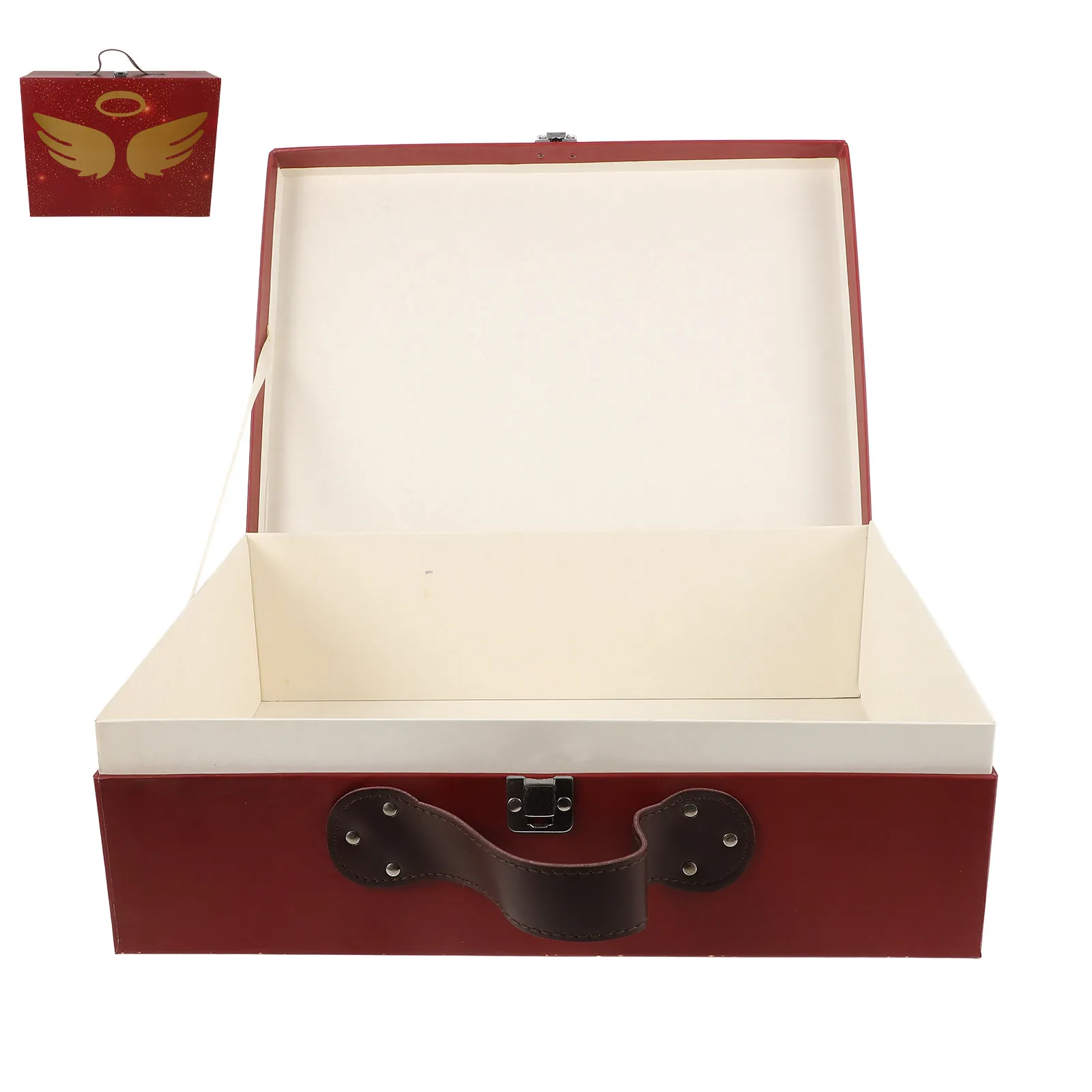 Small Handheld Travel Suitcase Storage Box Thickened Paper Gift Packing Box Portable Decorative Wedding Birthday Party Favor
Small Handheld Travel Suitcase Storage Box Thickened Paper Gift Packing Box Portable Decorative Wedding Birthday Party Favor