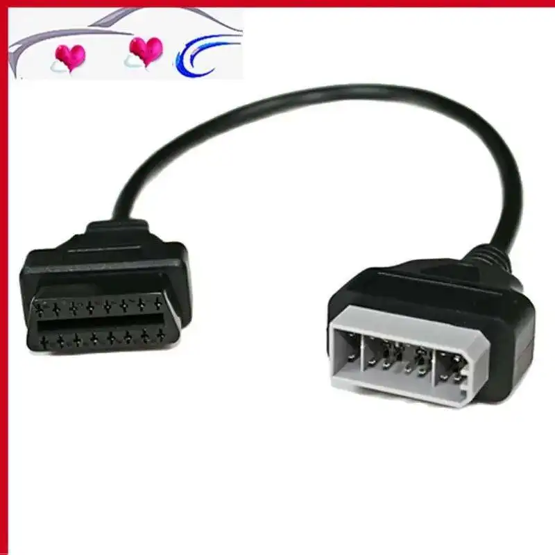 For Nissan 14 Pin Male To 16 Pin Female OBD2 OBDII Diagnostic Tool Adapter Extension Connector Cable 14PIN OBD2 40cm OBD Cable
For Nissan 14 Pin Male To 16 Pin Female OBD2 OBDII Diagnostic Tool Adapter Extension Connector Cable 14PIN OBD2 40cm OBD Cable
