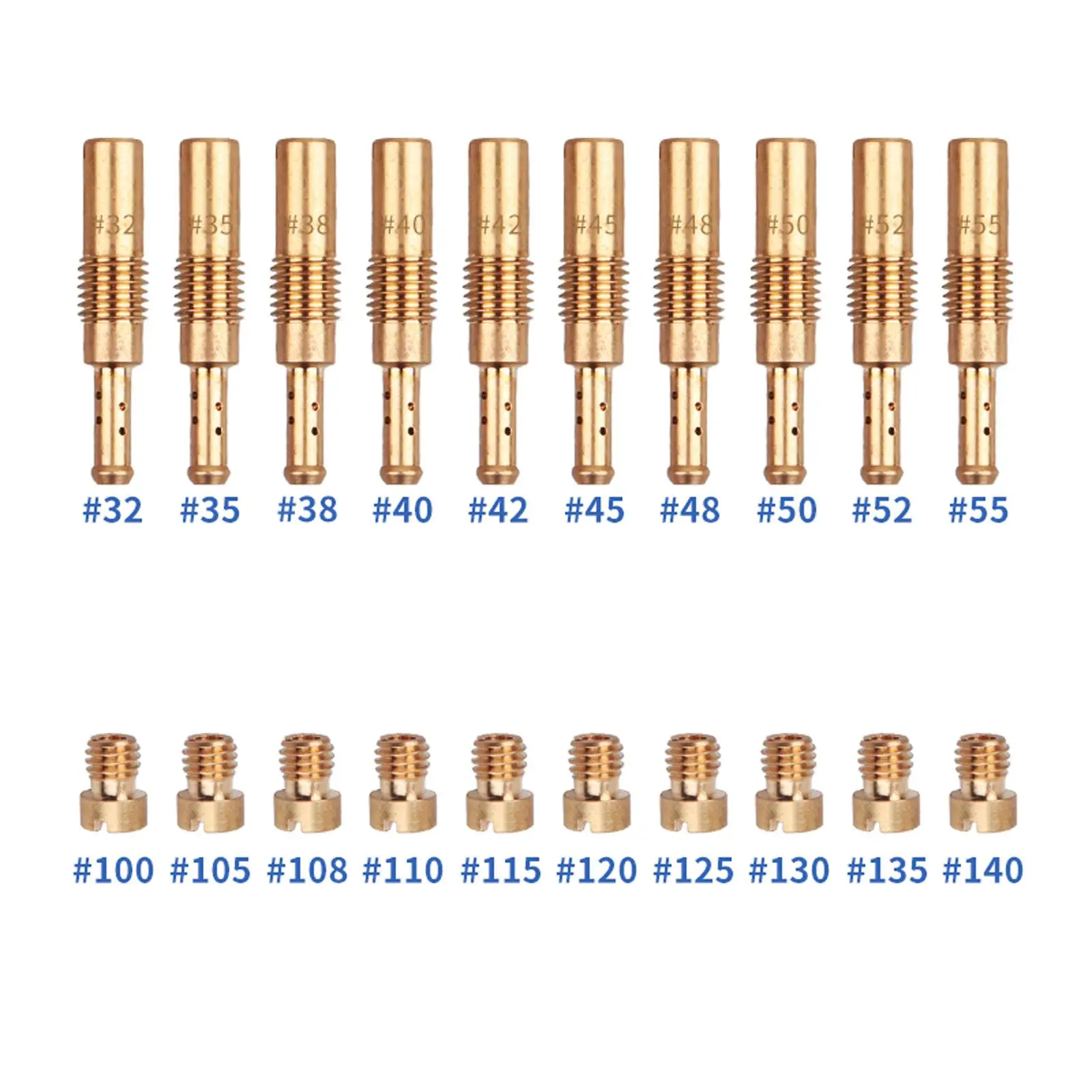 30Pcs Carburetor Main Jet Kit Parts Slow Jet for Oko Koso Stage 6
30Pcs Carburetor Main Jet Kit Parts Slow Jet for Oko Koso Stage 6
