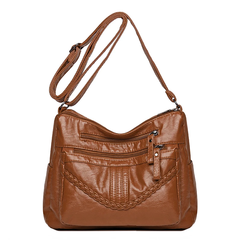 High Quality Washed PU Leather Travel Crossbody Bag for Women Soft Shoulder Bags Ladies Casual Messenger Purse
High Quality Washed PU Leather Travel Crossbody Bag for Women Soft Shoulder Bags Ladies Casual Messenger Purse